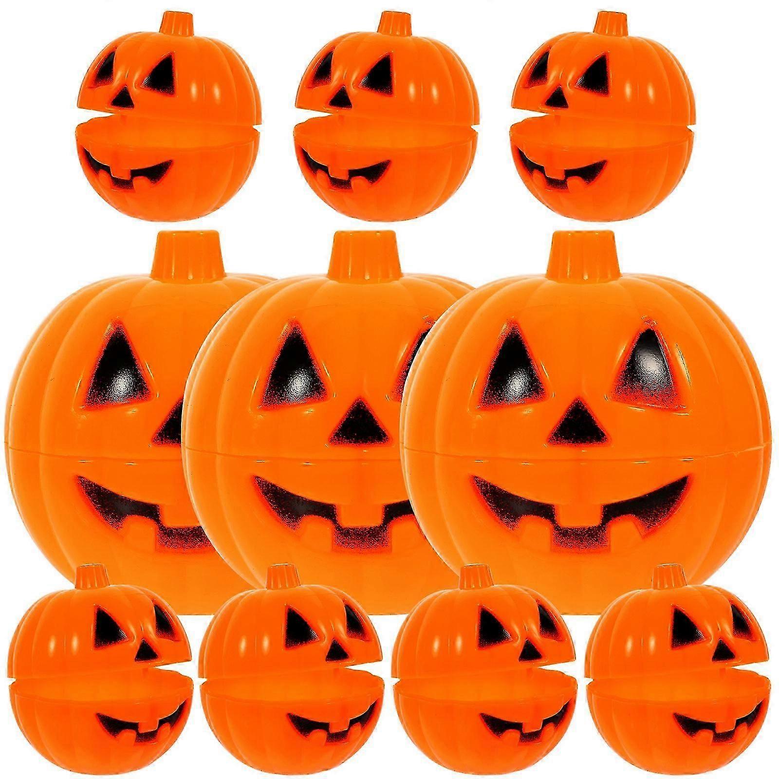 Halloween Storage Plastic Gift Box Pumpkin Containers