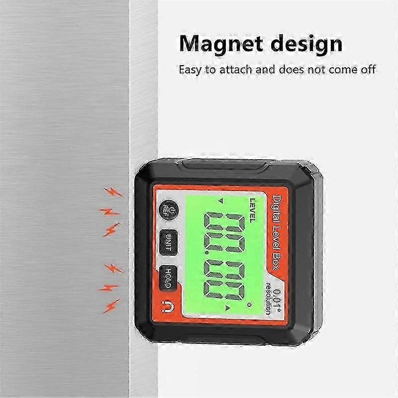 Magnetic Digital Angle Gauge and Level Meter Protractor Inclinometer Tool