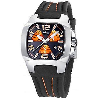 R. lotus code cab cro ac ac/cor e.ne.nar Quartz Analog Man Watch with 15502/7 Stainless Steel Bracelet