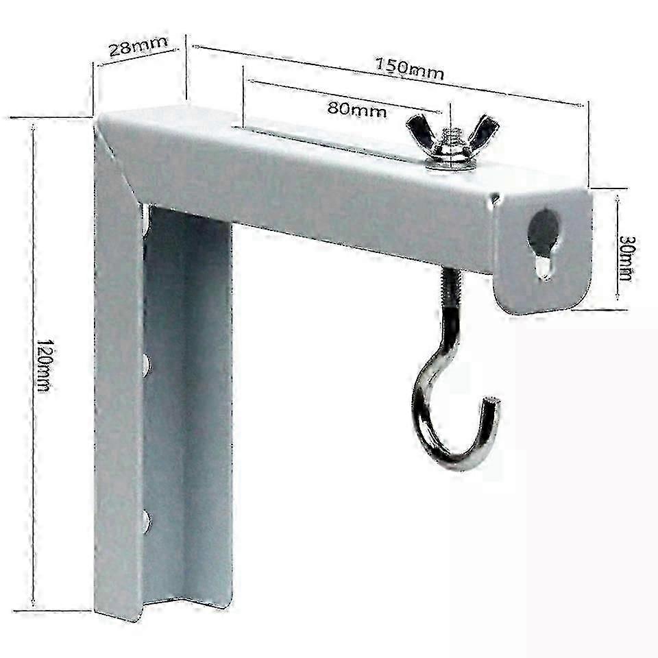 Projector Curtain Wall Mount Bracket, 2 Pieces for Projector Screen Office