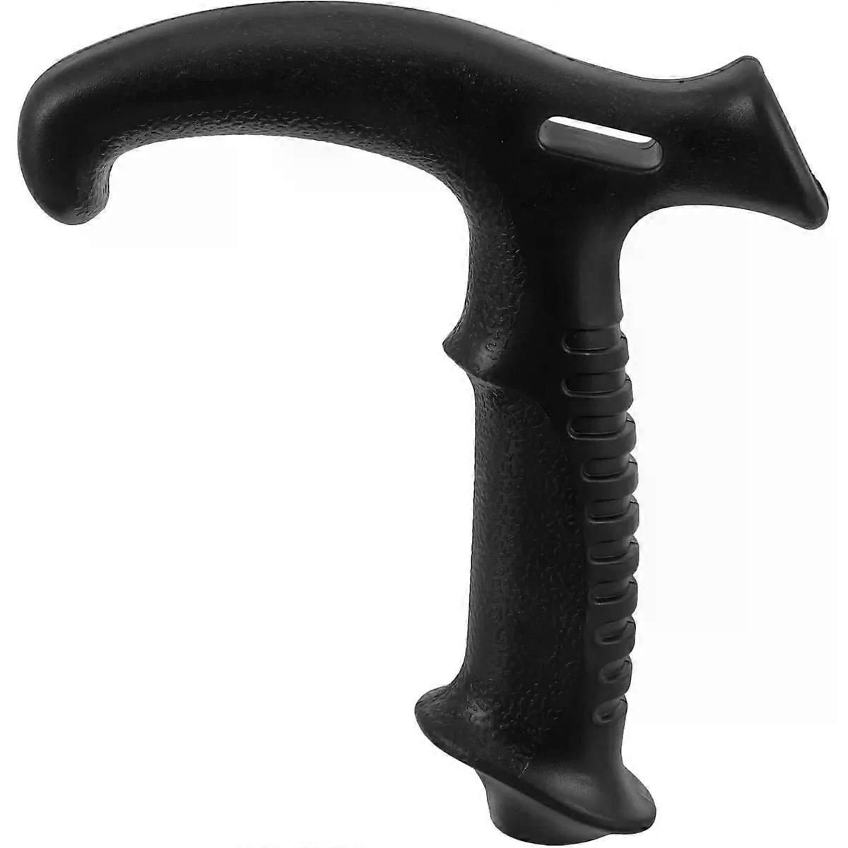 Plastic Walking Stick Handle Replacement, Black Grip