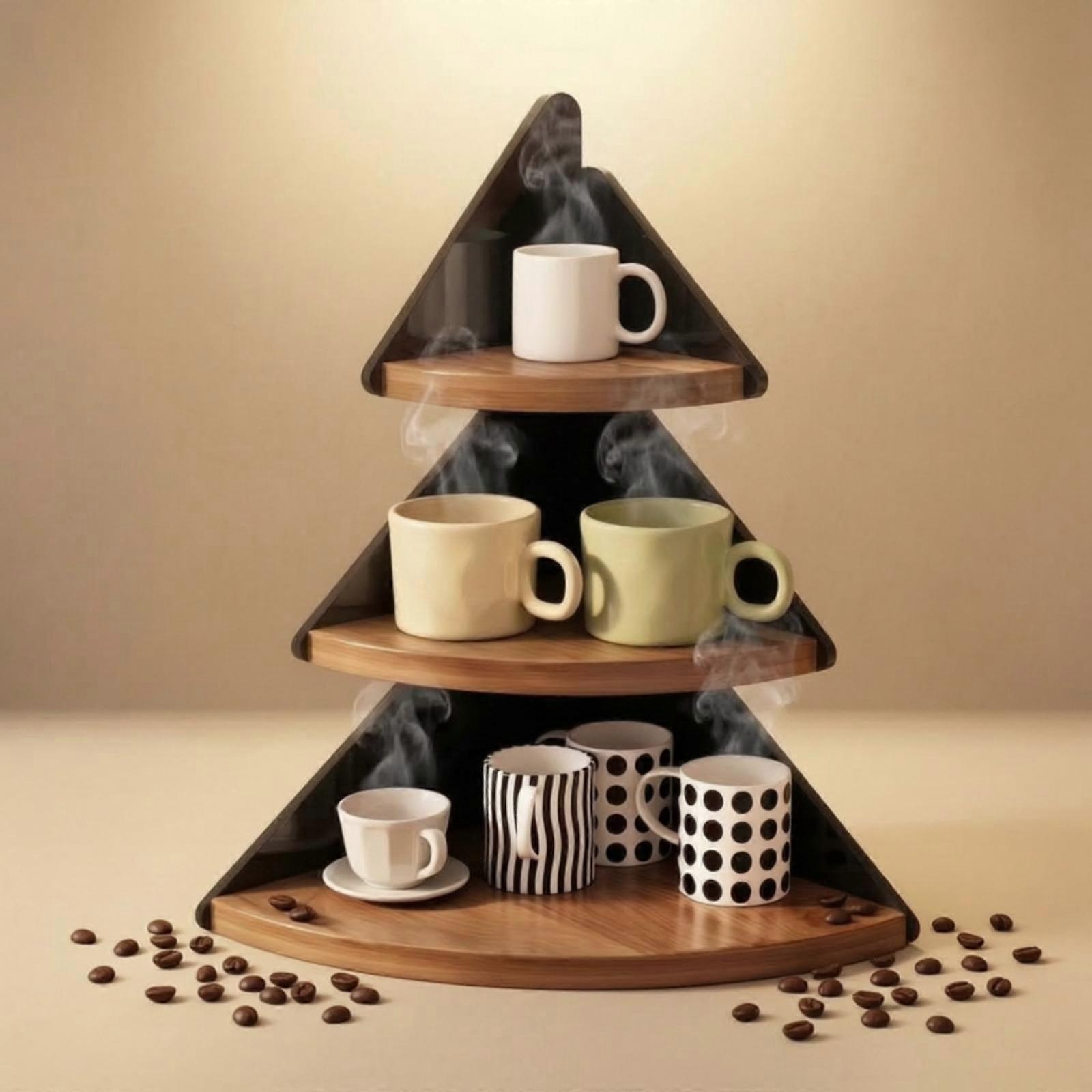 Space-Saving Corner Storage Shelf | Compact, Corner Shelf, for Countertop