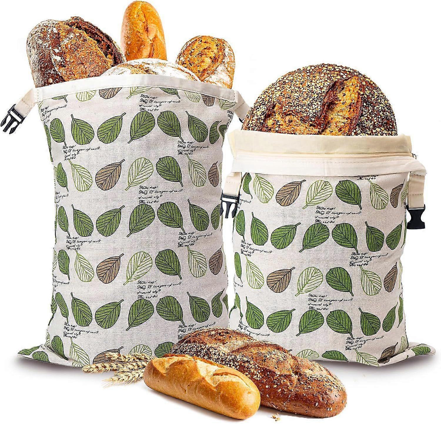 Reusable Beeswax Bread Bags Set