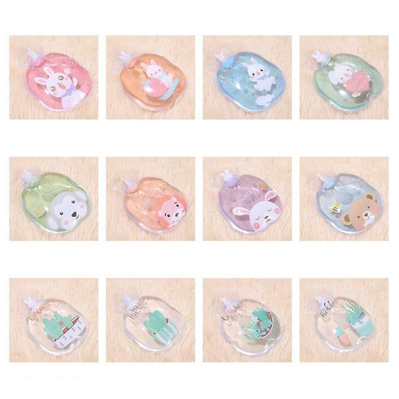 1pc Mini Winter Reusable Gel Hand Warmer Cute Transparent Hot Water Bottle