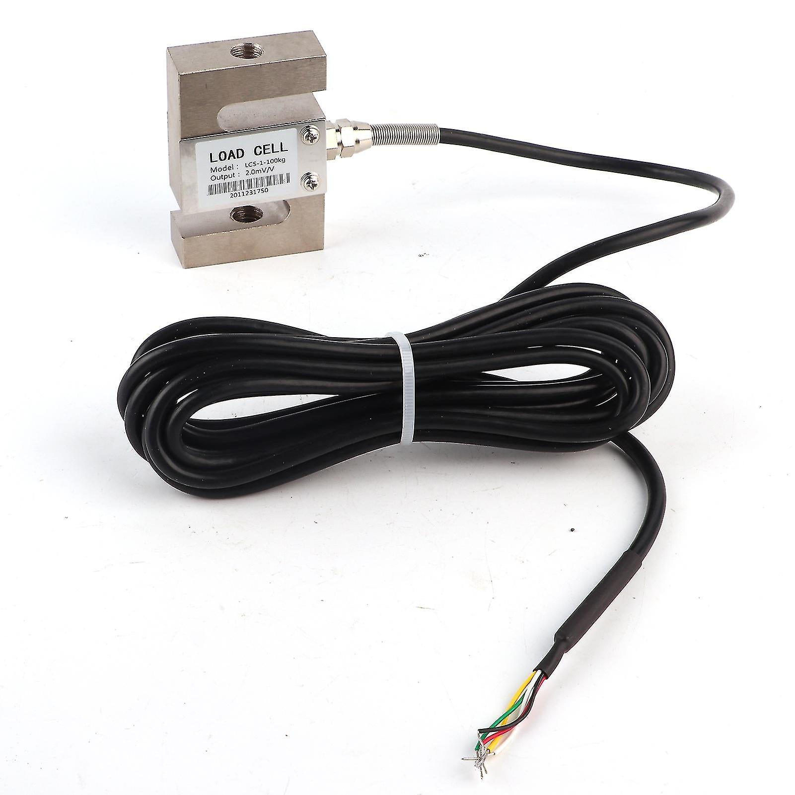 High Accuracy S Type Load Cell Scale Weighting Sensor With Connecting Cable (100kg)