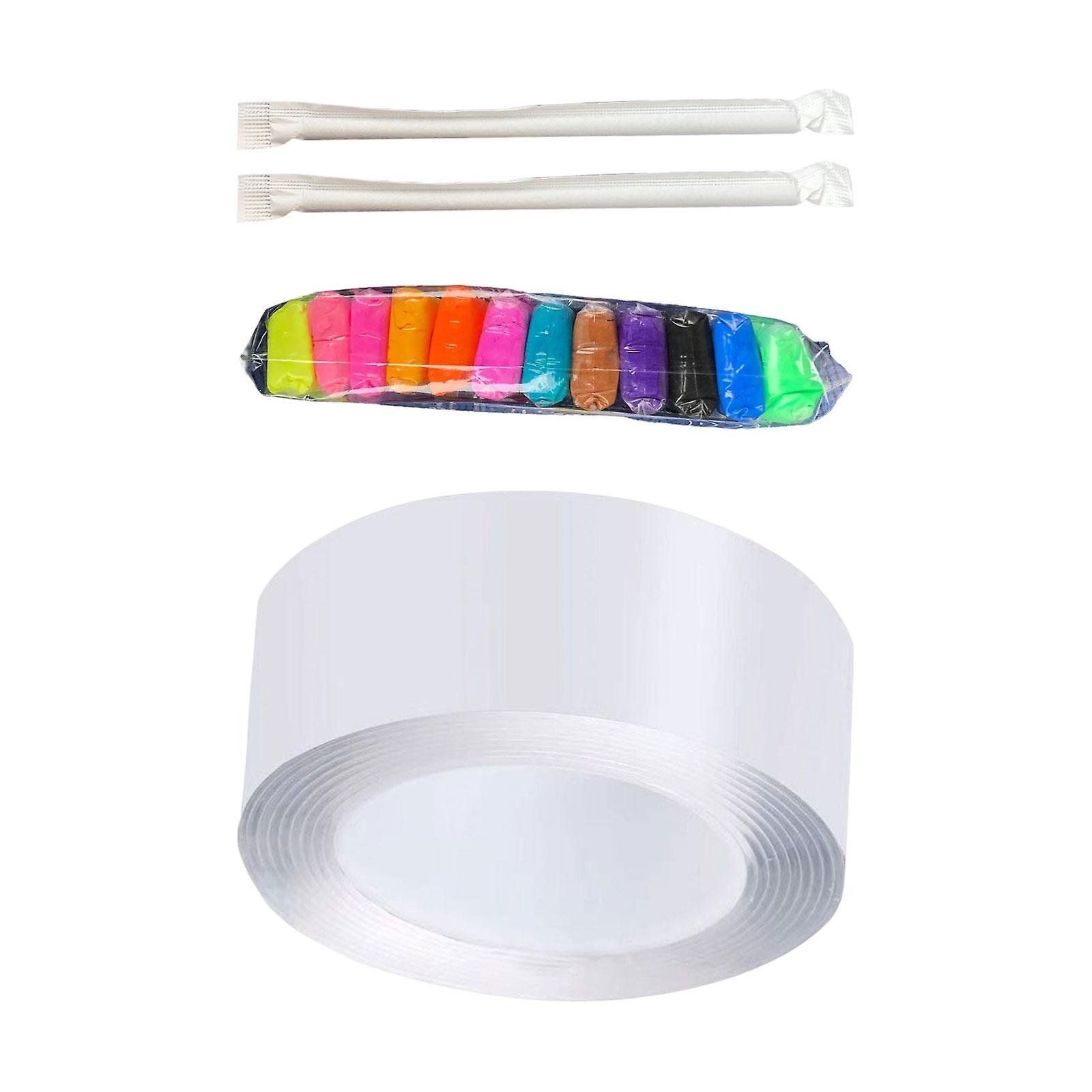 Multifunctional Double Sided Tape Funny for Blowing Bubble Toy 2mmx5cmx3m