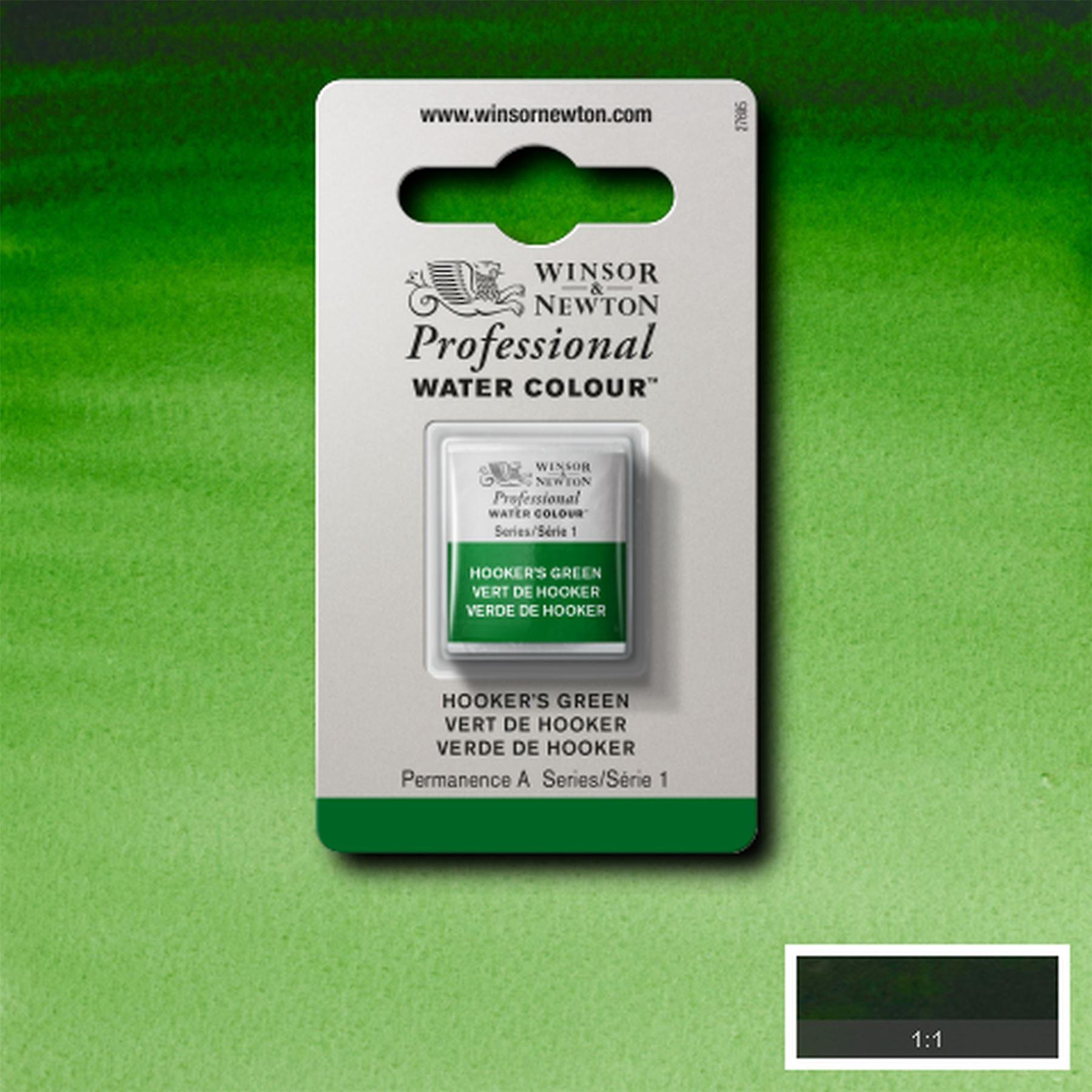 Winsor & Newton Professional Water Colour Half Pan - Hooker's Green