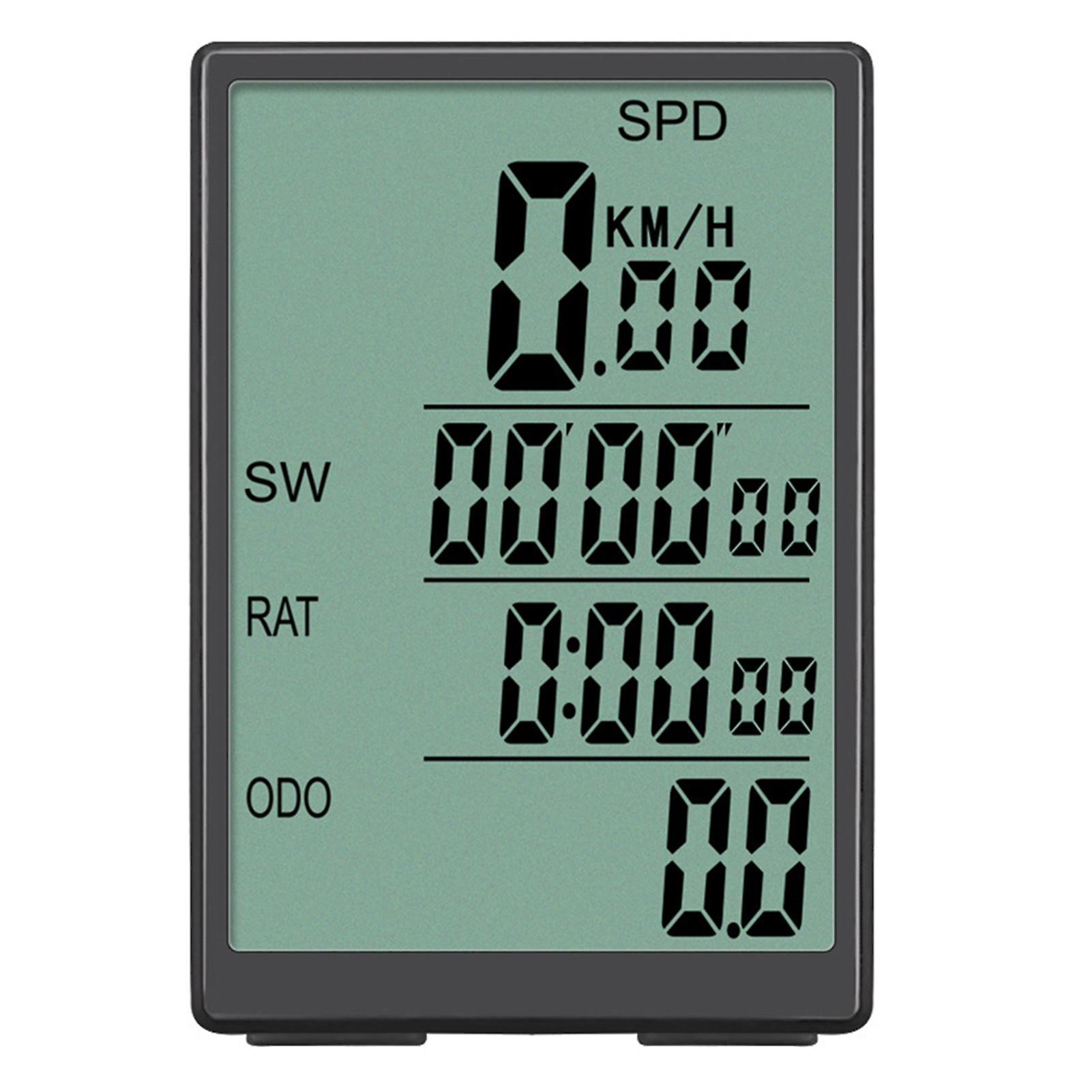 Fahrradcomputer Kabelloser Fahrradcomputer Wasserdichter Tachometer mit grüner LCD-Hintergrundbeleuchtung