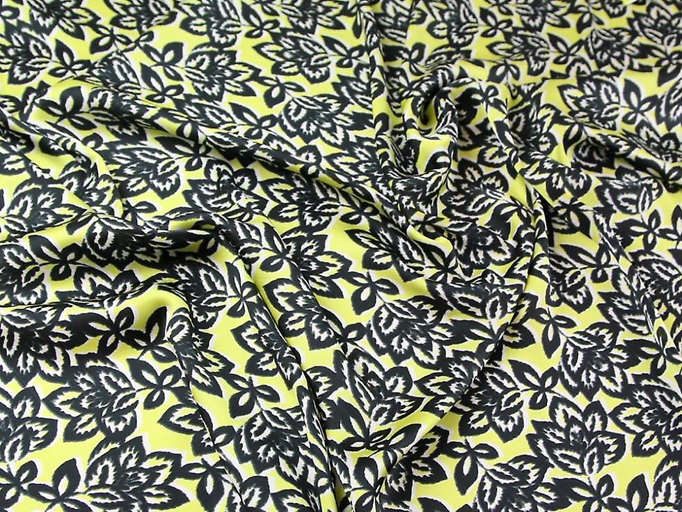 1.53m John Kaldor Cassandra Charmeuse Silky Satin Fabric Yellow - per metre