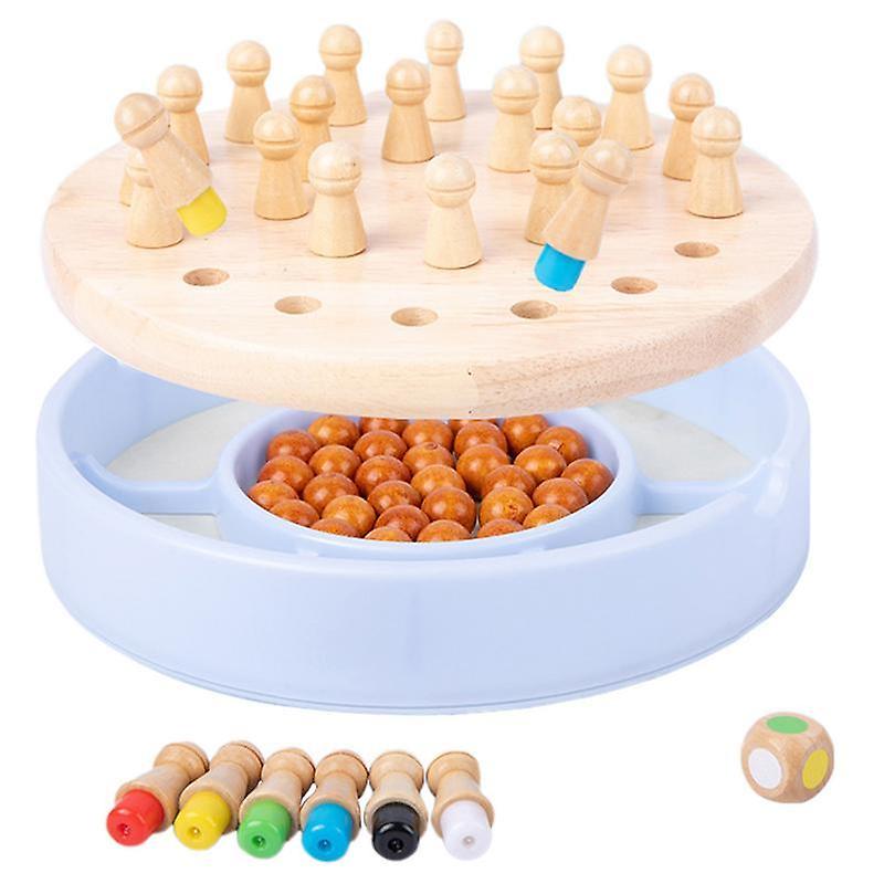 Funny Block Board Game Parent-child Interaction Toy For Boys And Girls Kid Wooden Stick Chess Game Color Game Board Puzzles Toy