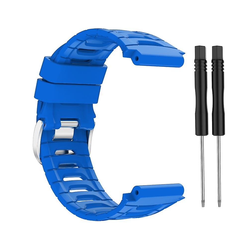 Silicone Watch Bands Replacement Bands Soft Comfortable with Steel Buckle Watch Strap Compatible for Garmin Forerunner 920XT
