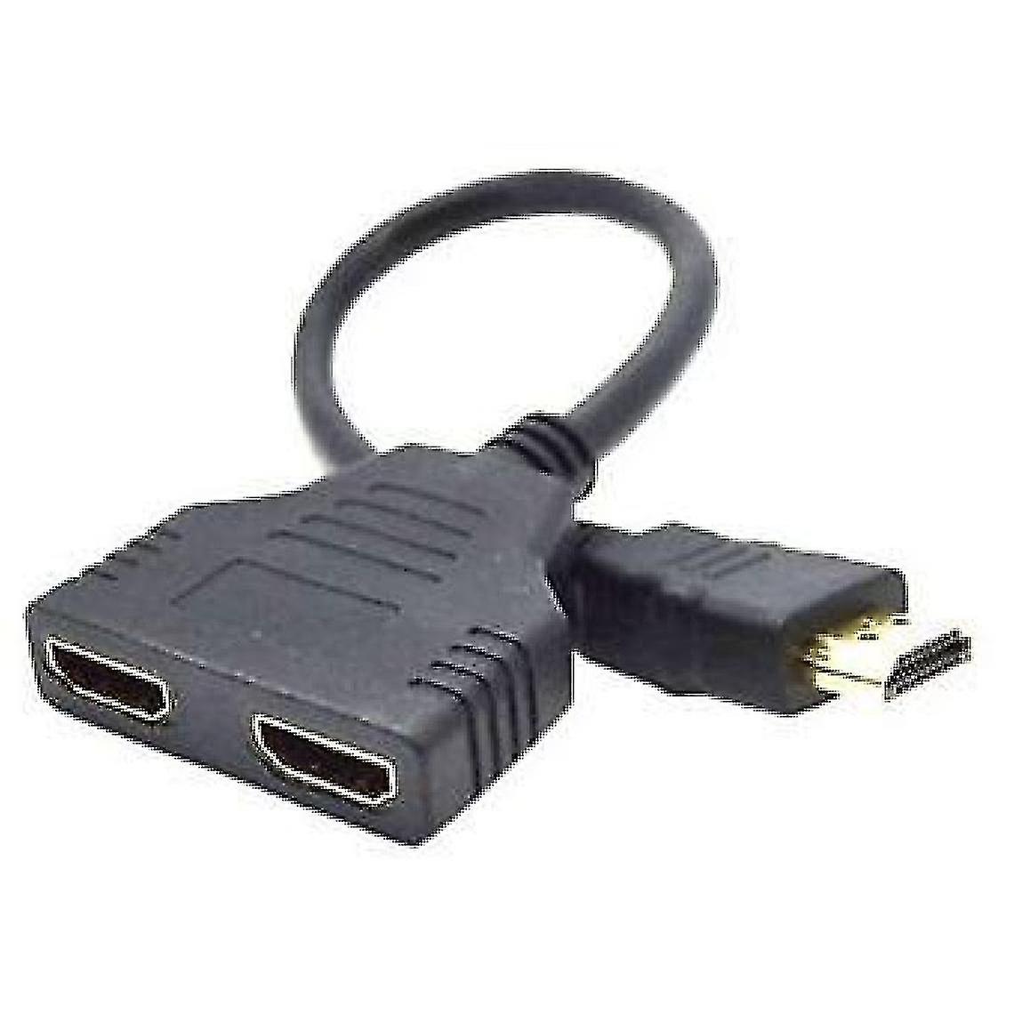 Προσαρμογέας HDMI σε διπλό HDMI σε μαύρο χρώμα
