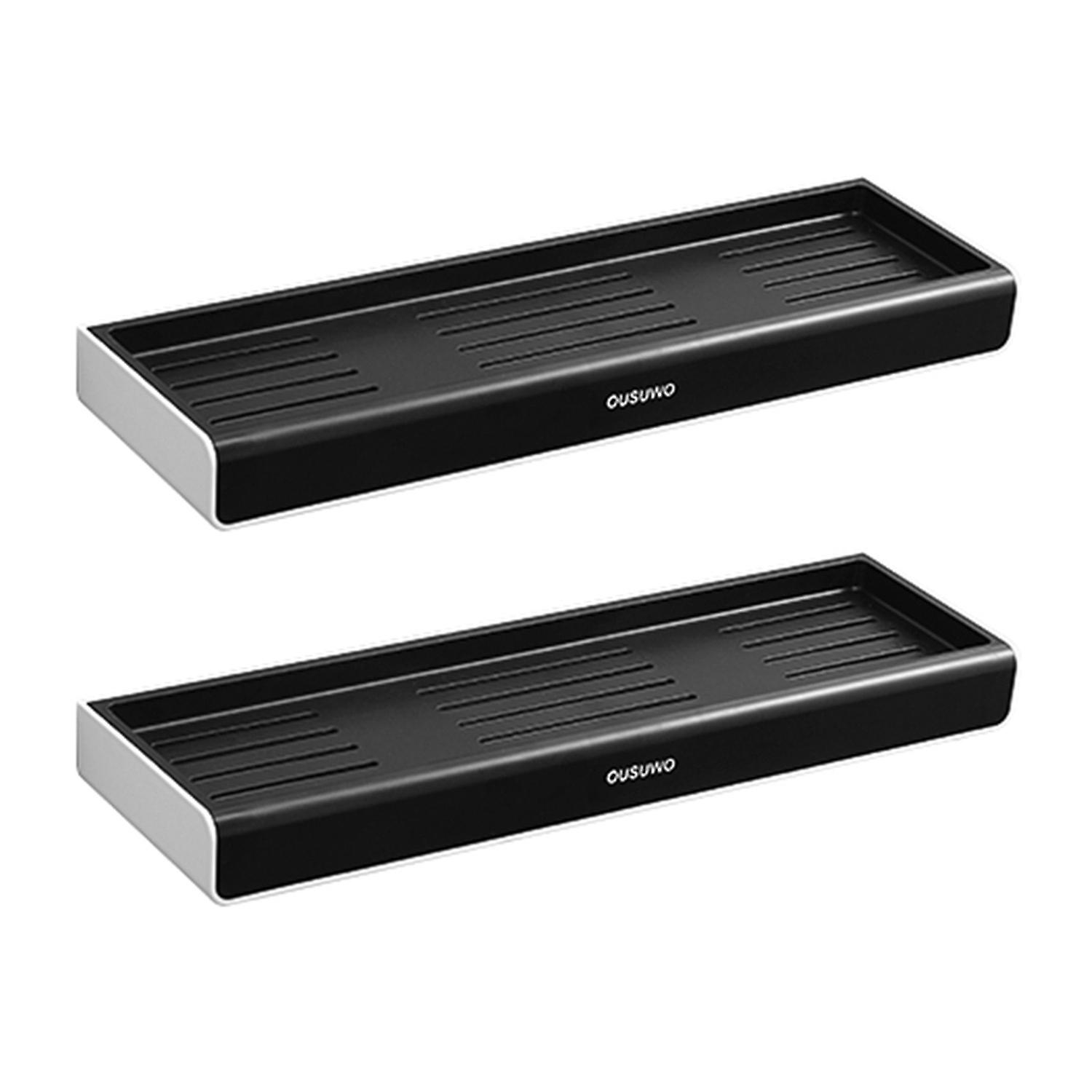 1 Set Bathroom Storage Rack Ventilation Drainage Save Space Storage Stuff Wall-mounted Kitchen Stora