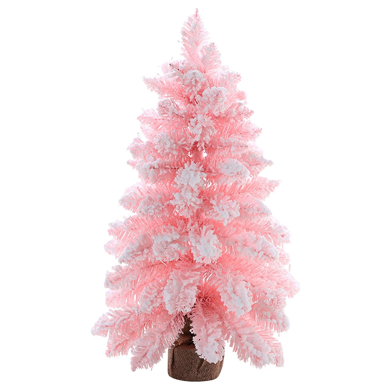Artificial Christmas Tree Miniature Pine Trees With Wood Base Tabletop Christmas Tree For New Year Festival Party Decoration