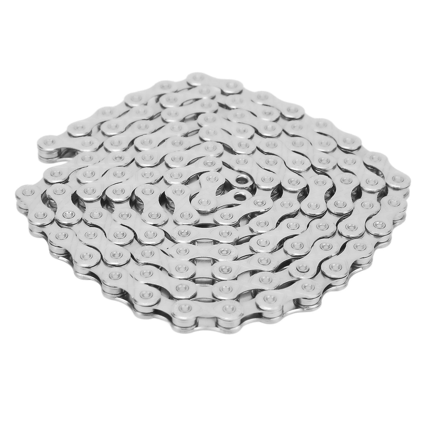 10 Speeds Bicycle Chain Silver Carbon Steel Bicycle Speed Chain Replacement for Cycling