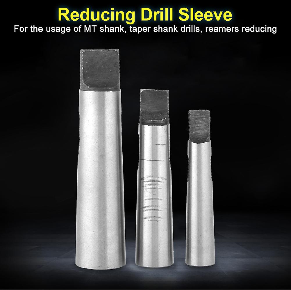 3 pcs /set MT1- MT2 MT2- MT3 MT3- MT4 Taper Adapter Reducing Drill Chuck Sleeve