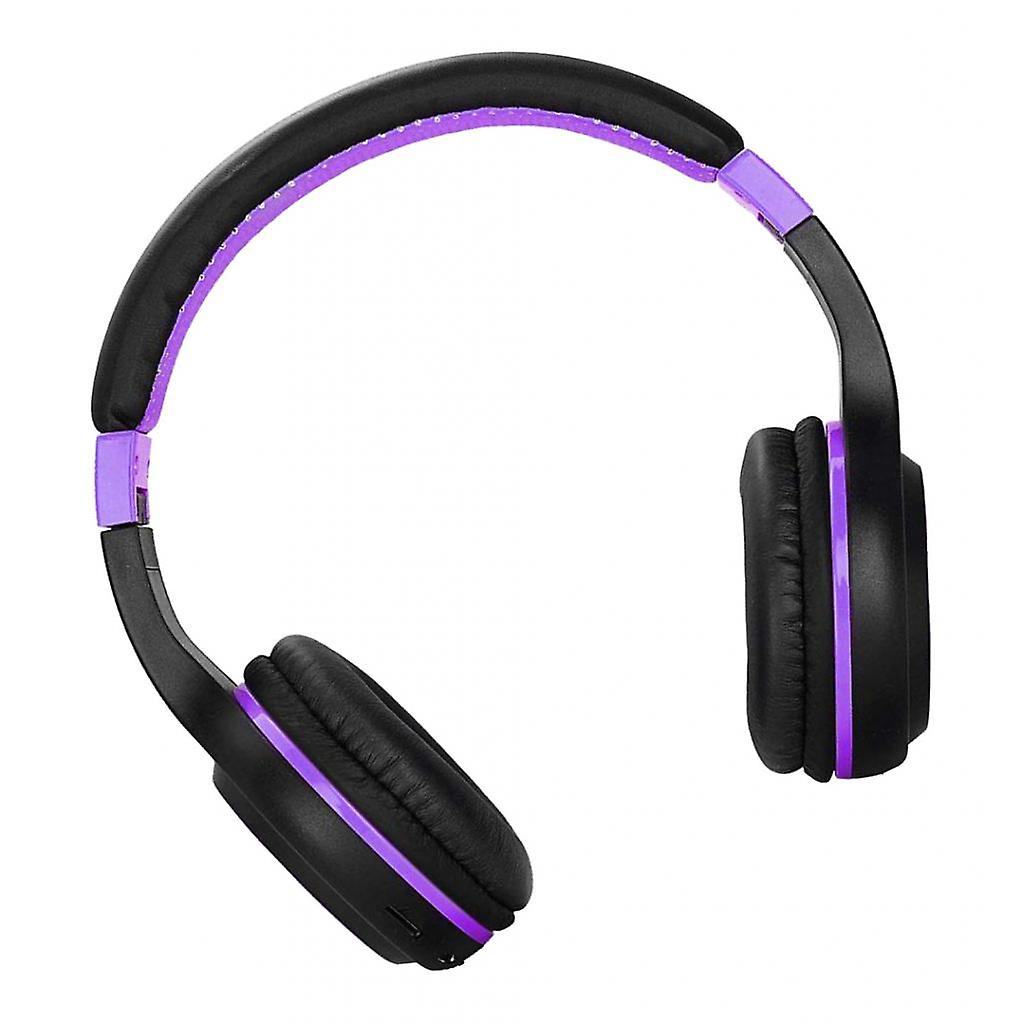 Folding Stretch Stereo Earphones Wireless Bluetooth Headset Headphone Black