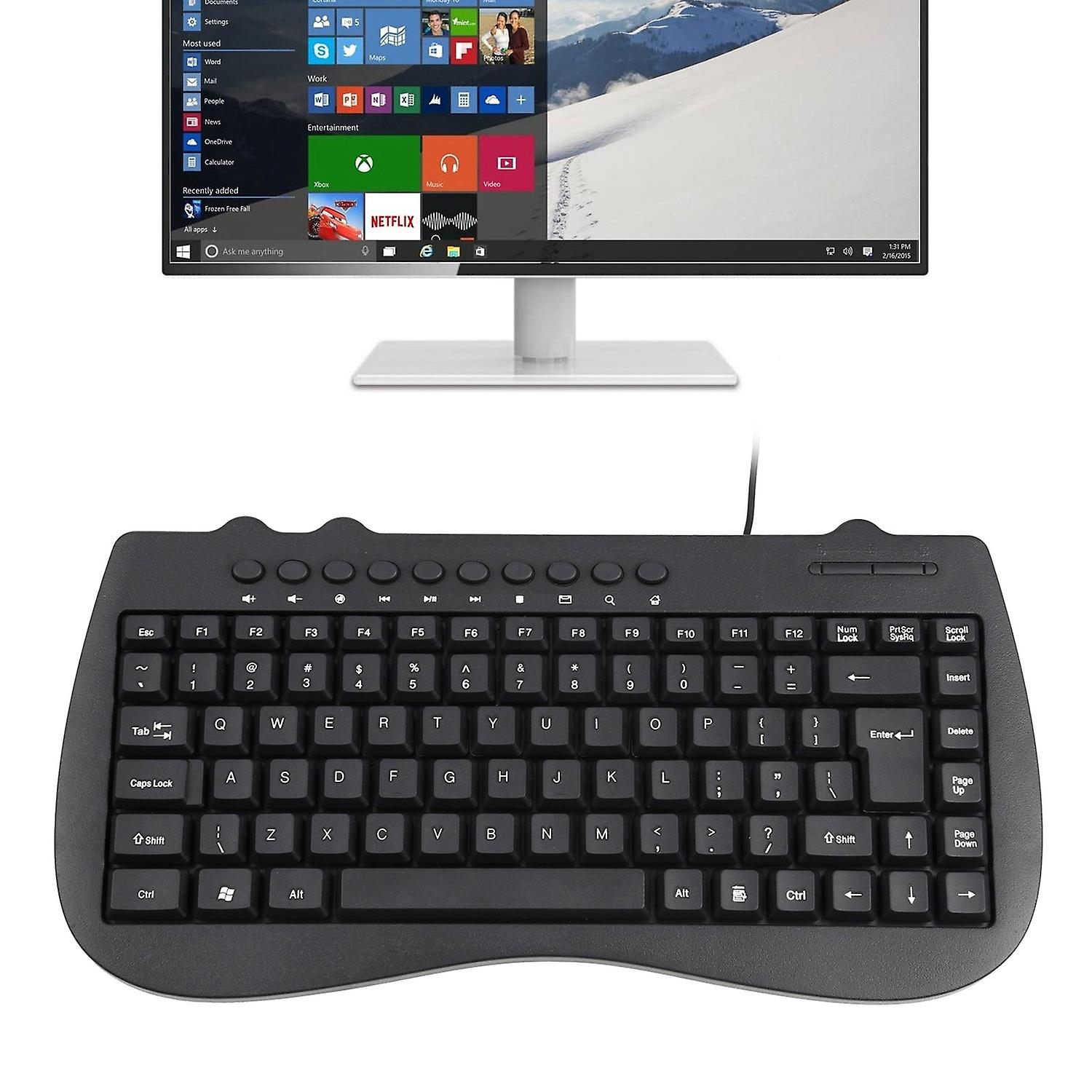 KB-301B Mini Wired Keyboard, English Version