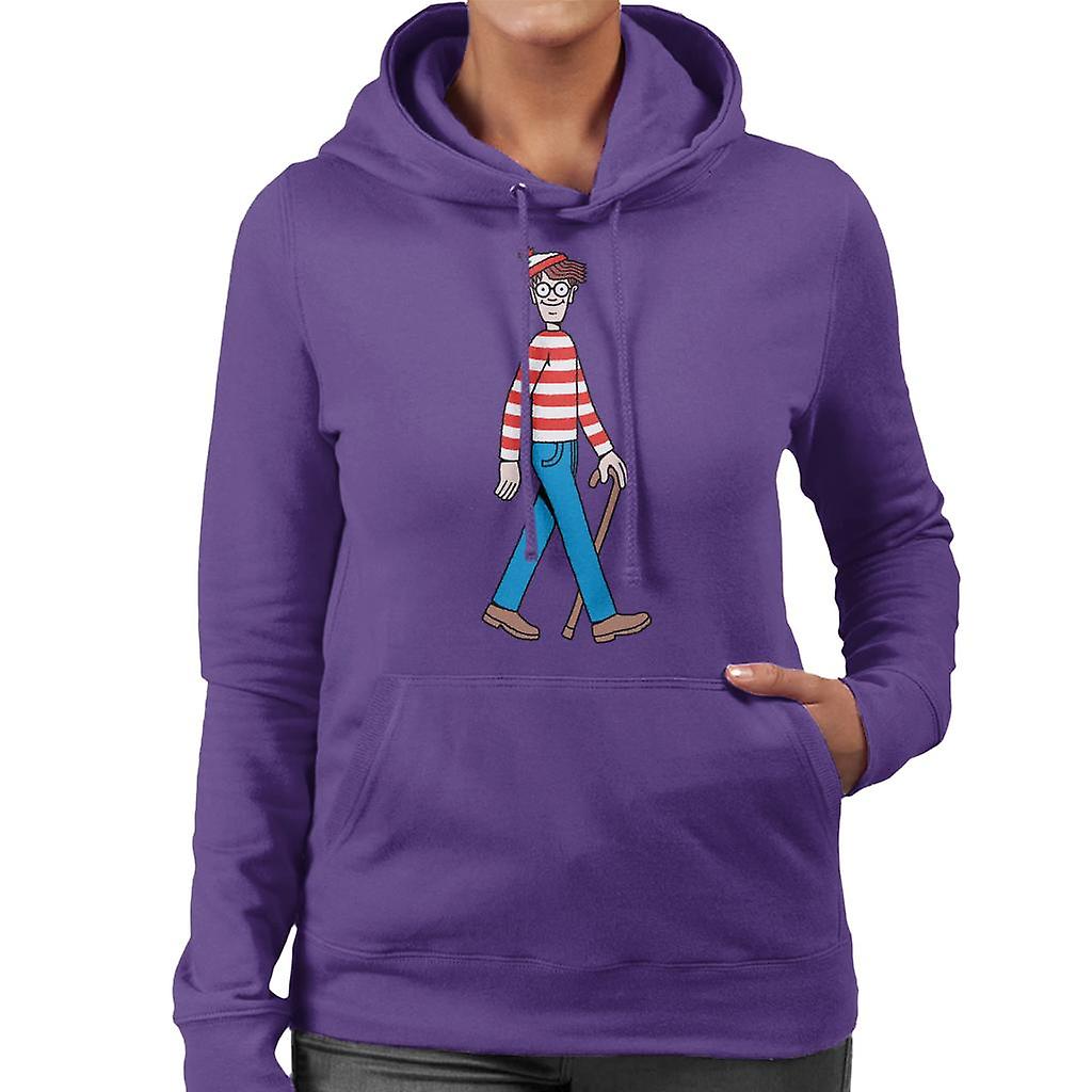 Where's Wally Walking Women's Hooded Sweatshirt