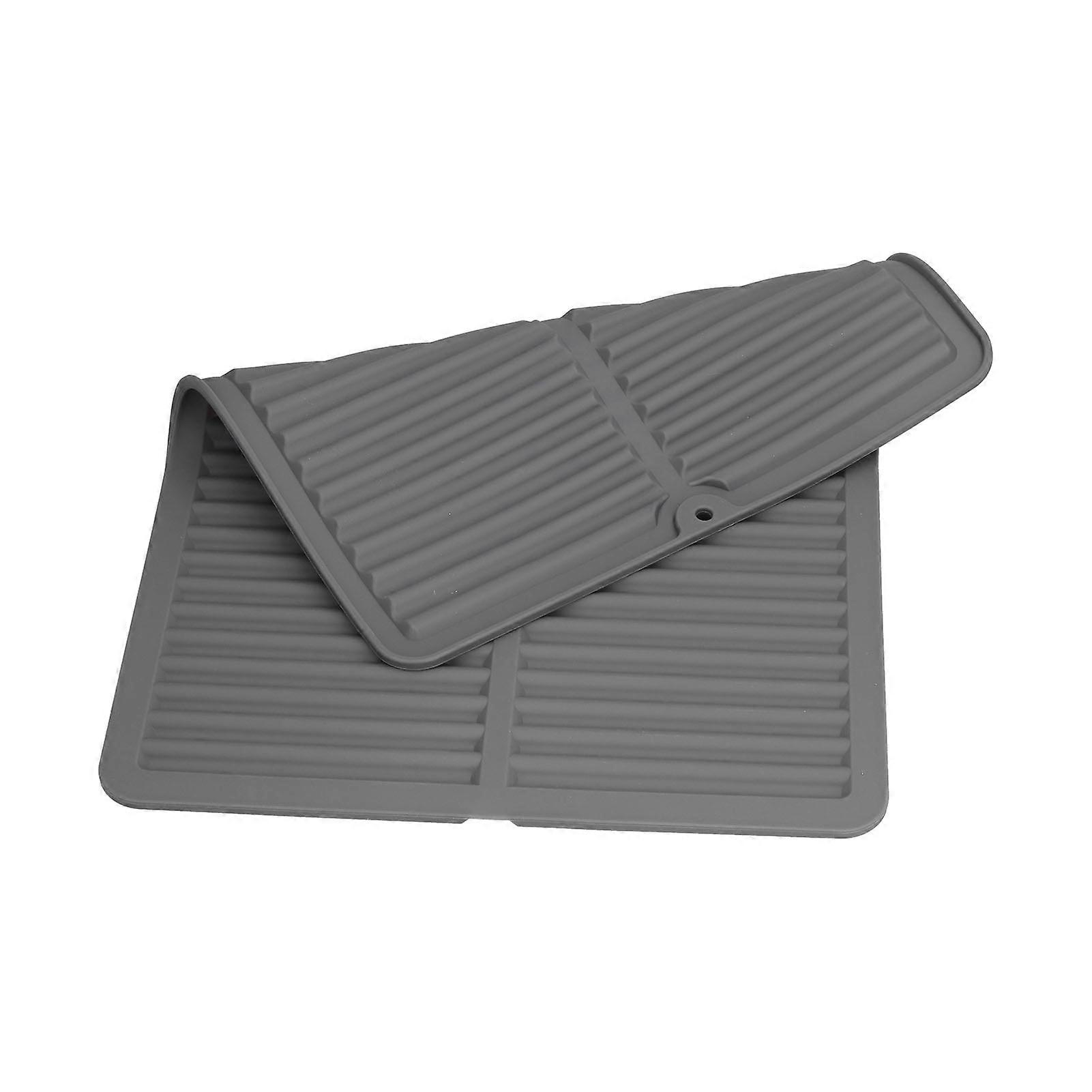 Dish Drying Mat Multiple Usage Silicone Kitchen Dish Draining Pad for Kitchen Counter