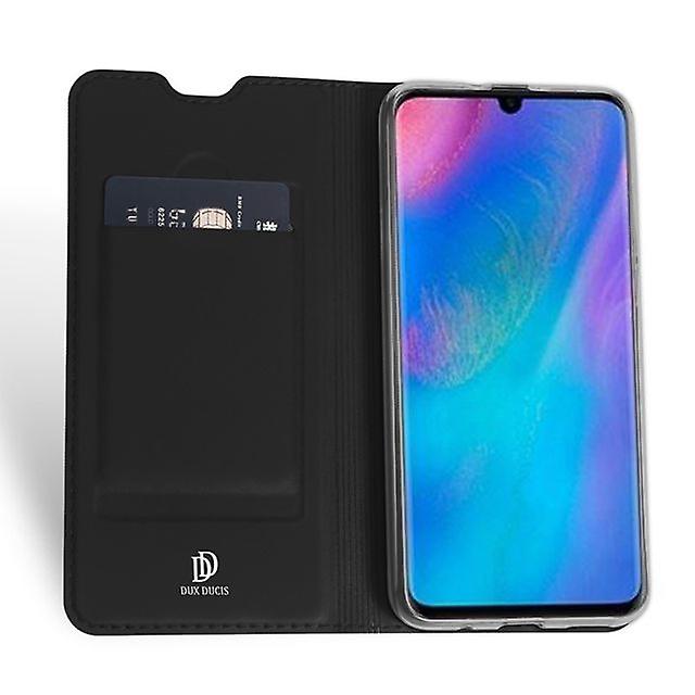 Huawei Nova 4 PU Case with Card Pocket - Black