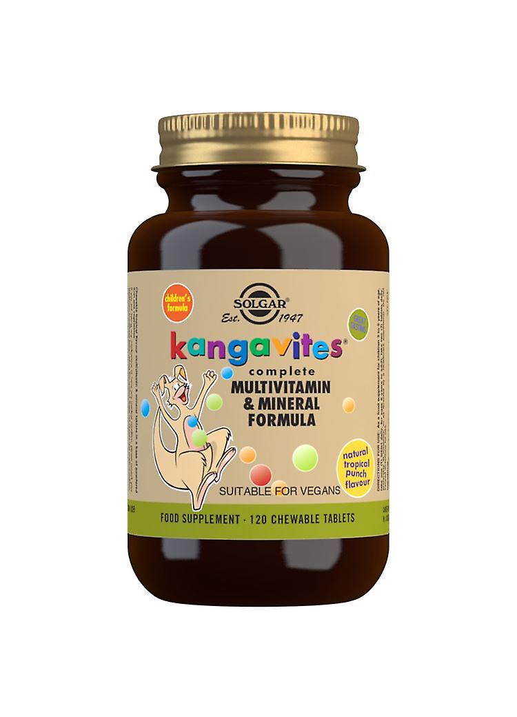 Solgar Kangavites Tropical Punch Complete Multivitamin and Mineral Formula Chewable - 120 Tablets