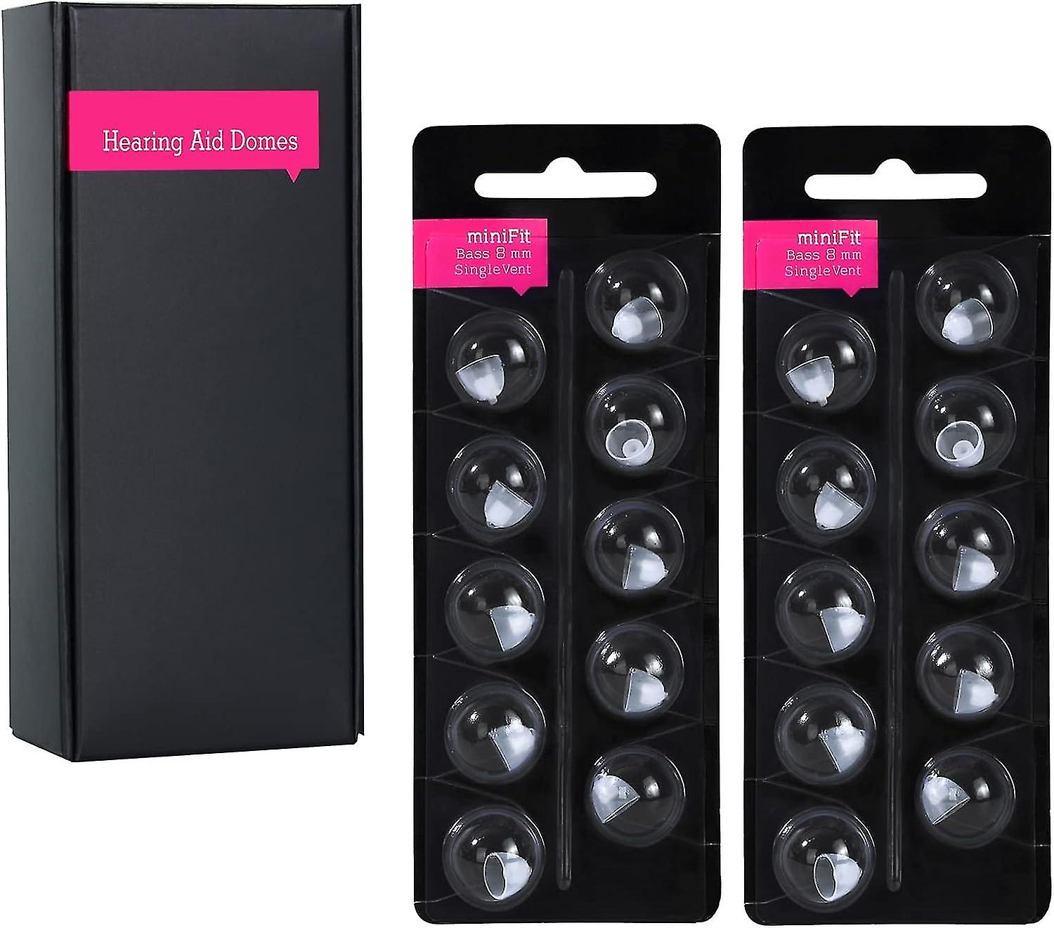 Oticon Minifit Single Vent Bass Domes (8mm/2 Pack) - Universal Replacements