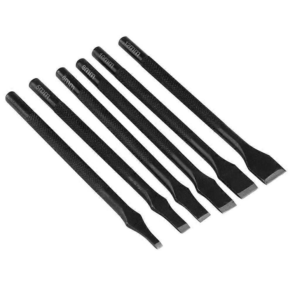 6pcs Handmade Leather Sewing Leathercraft Pricking Stitching Chisel Tool Set