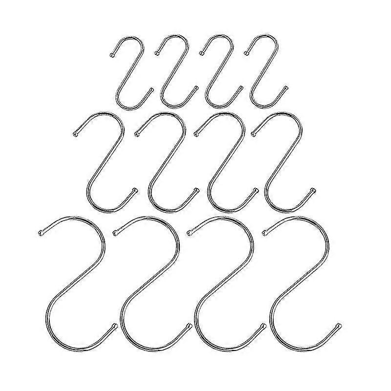 12pcs Storage Hooks, S-shaped Hook