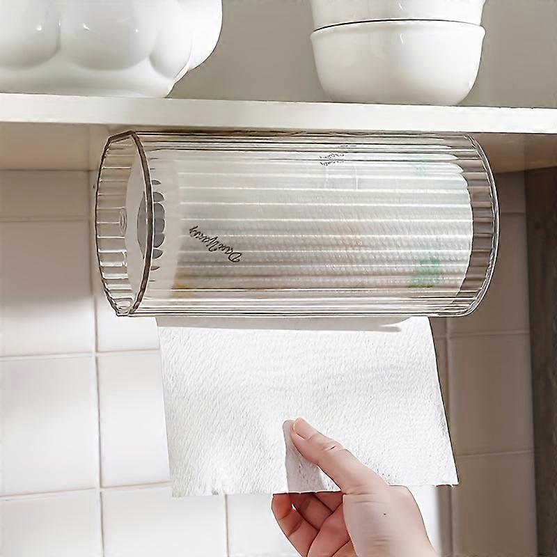 Wall-Mounted Plastic Tissue Box - Space-Saving, Portable, and Hygienic Storage for Bathroom, Kitchen, and Toilet - Easy Home Organizer and Accessory