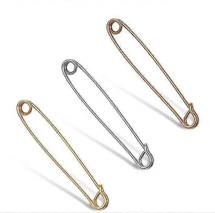 Collar Pins For Men Safety Pin Style Tie Bar For Wedding Business 3 Pcs