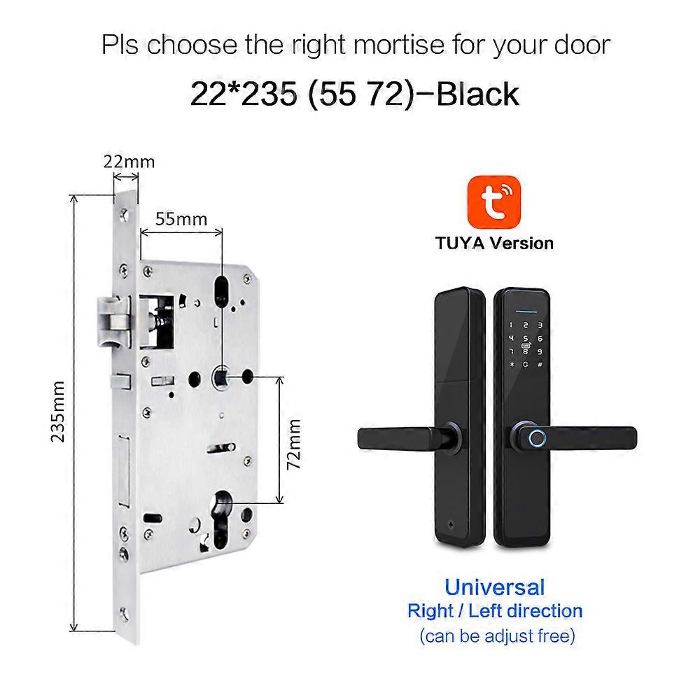 Wifi Fingerprint Door Lock Tuay App Smart Digital Electronic Lock Biometric Password Rfid Keyless Lock From Brazil Warehouse
