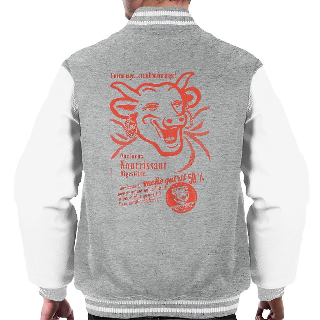 A Vaca Rindo Unfromage Et Unbon Fromage Masculino Jaqueta Varsity