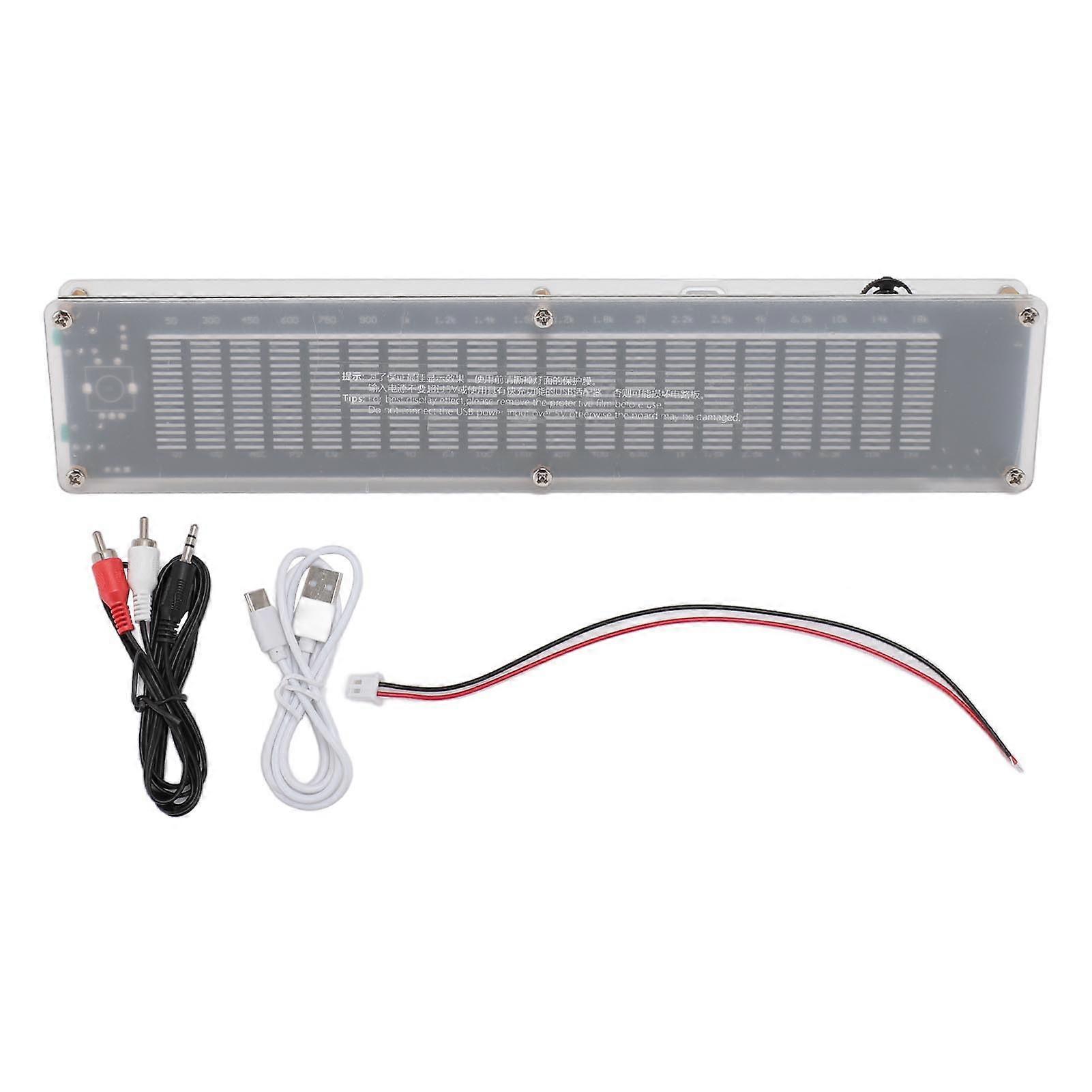 Music Spectrum Level Light Dual Channel Multi Mode 15 Band Digital Equalizer Voice Pickup Music Spectrum Indicator