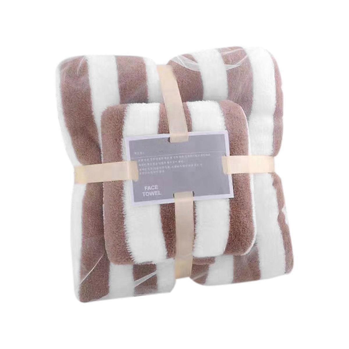 Bath Towel Set Quick Dry Bath Towels, Coral Velvet Soft Absorbent Bath Towels for Adults Face E