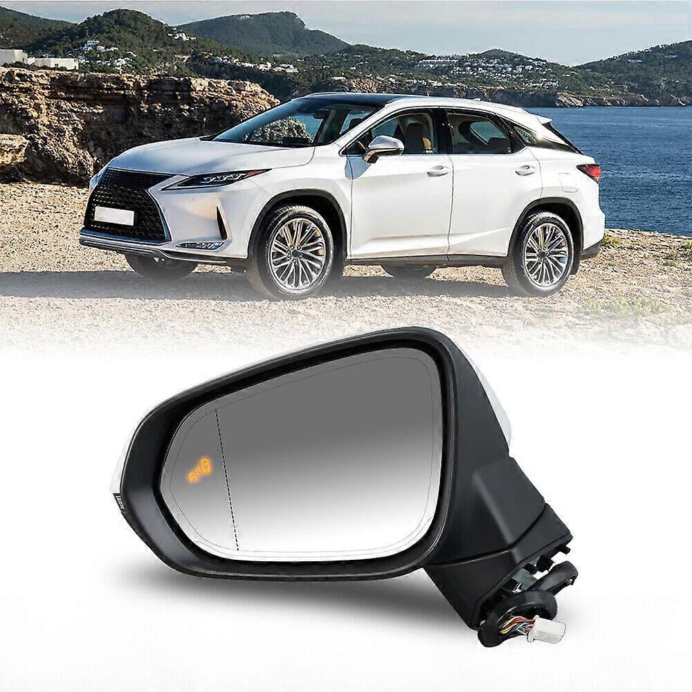 Left Side Door Mirror Assembly For Lexus RX450h RX350 2016-2022 With Blind Spot