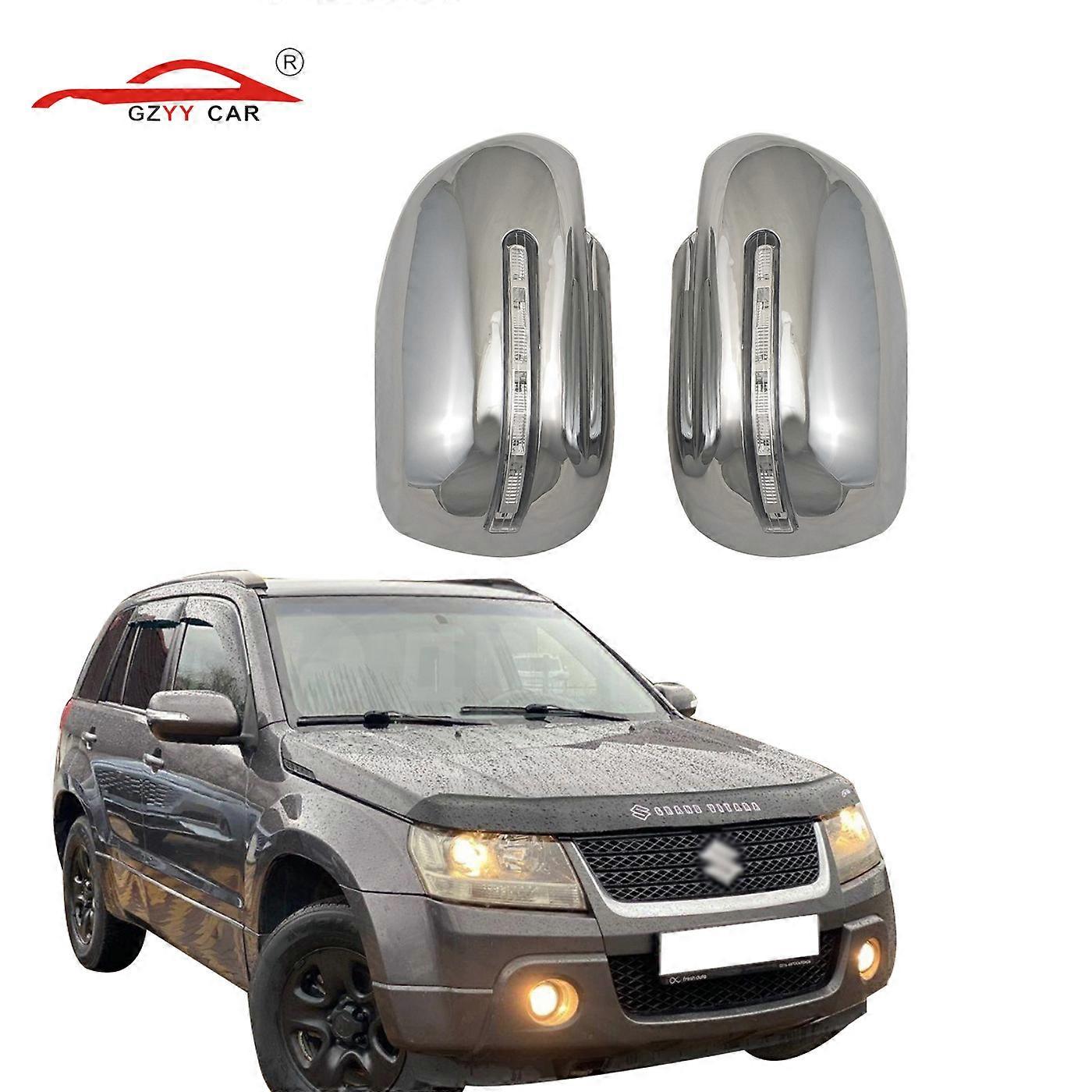 Applicable To 2008 Vitara Rearview Mirror Cover Led Light Abs Electroplating With Light Rear-View Mirror Shell Modification