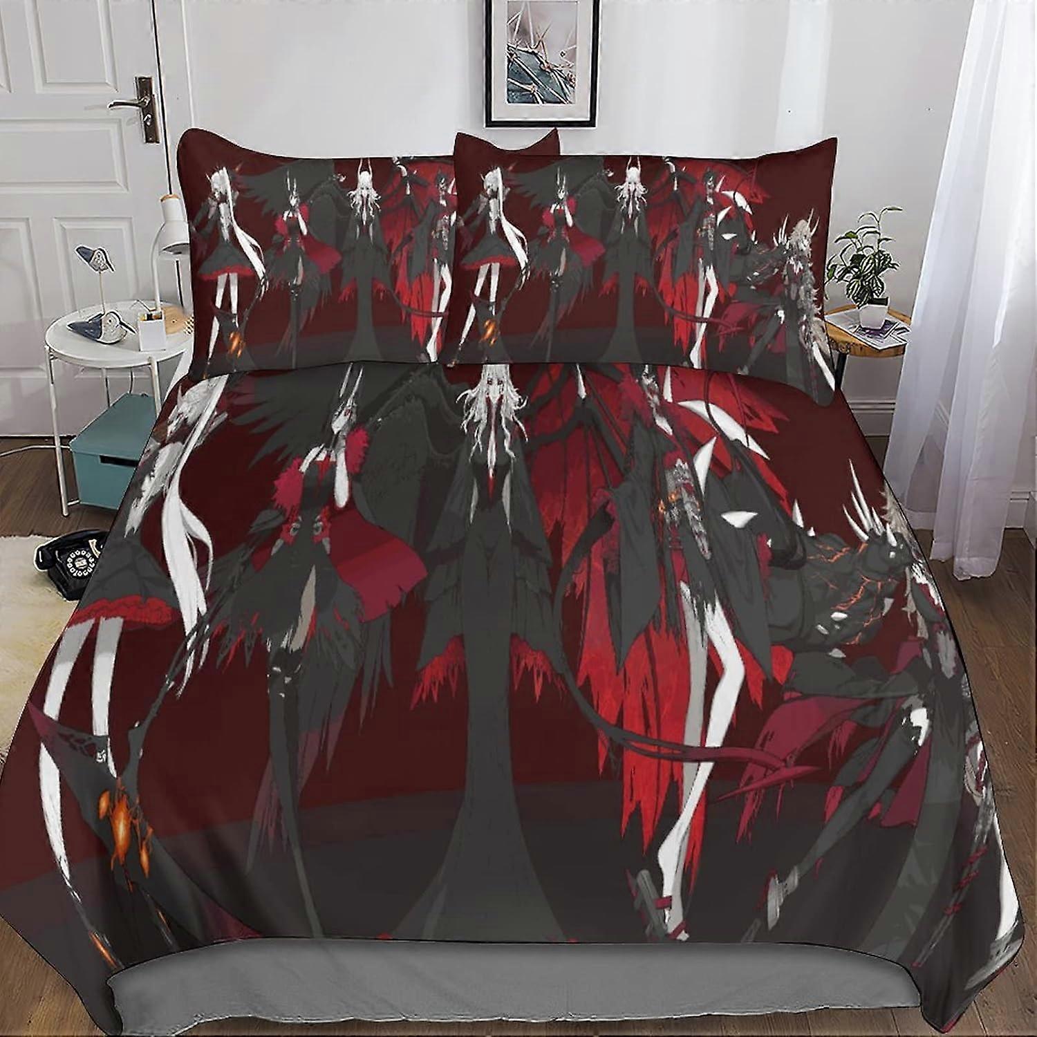 RWBY sängkläder D sängkläder Sängkläder Örngott Täcke RWBY påslakan för vuxna och barn, allergivänlig mikrofiber kingx 135 * 200 cm