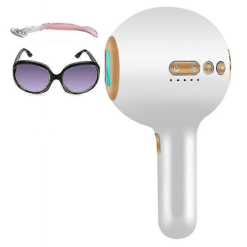 Dispositif d’épilation pulsé (point de congélation - 5 vitesses - mode double - blanc)