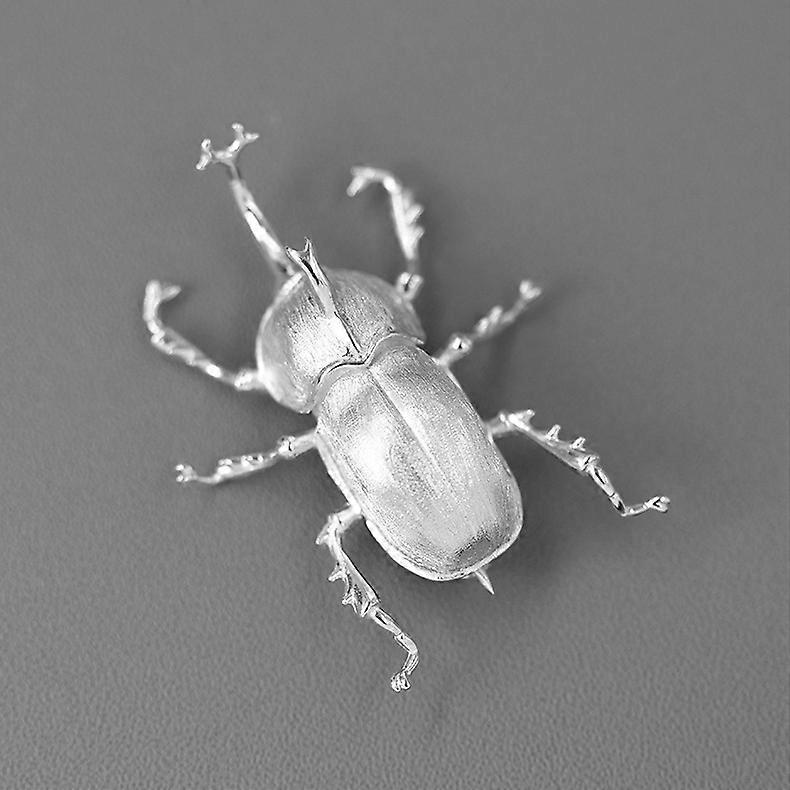 Cute personality simulation unicorn beetle brooch