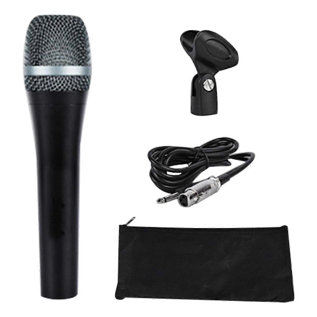 E945 Wired Dynamic Super-Cardioid Vocal Microphone, Handheld Mic for Live Performances, Karaoke, & Studio Recording