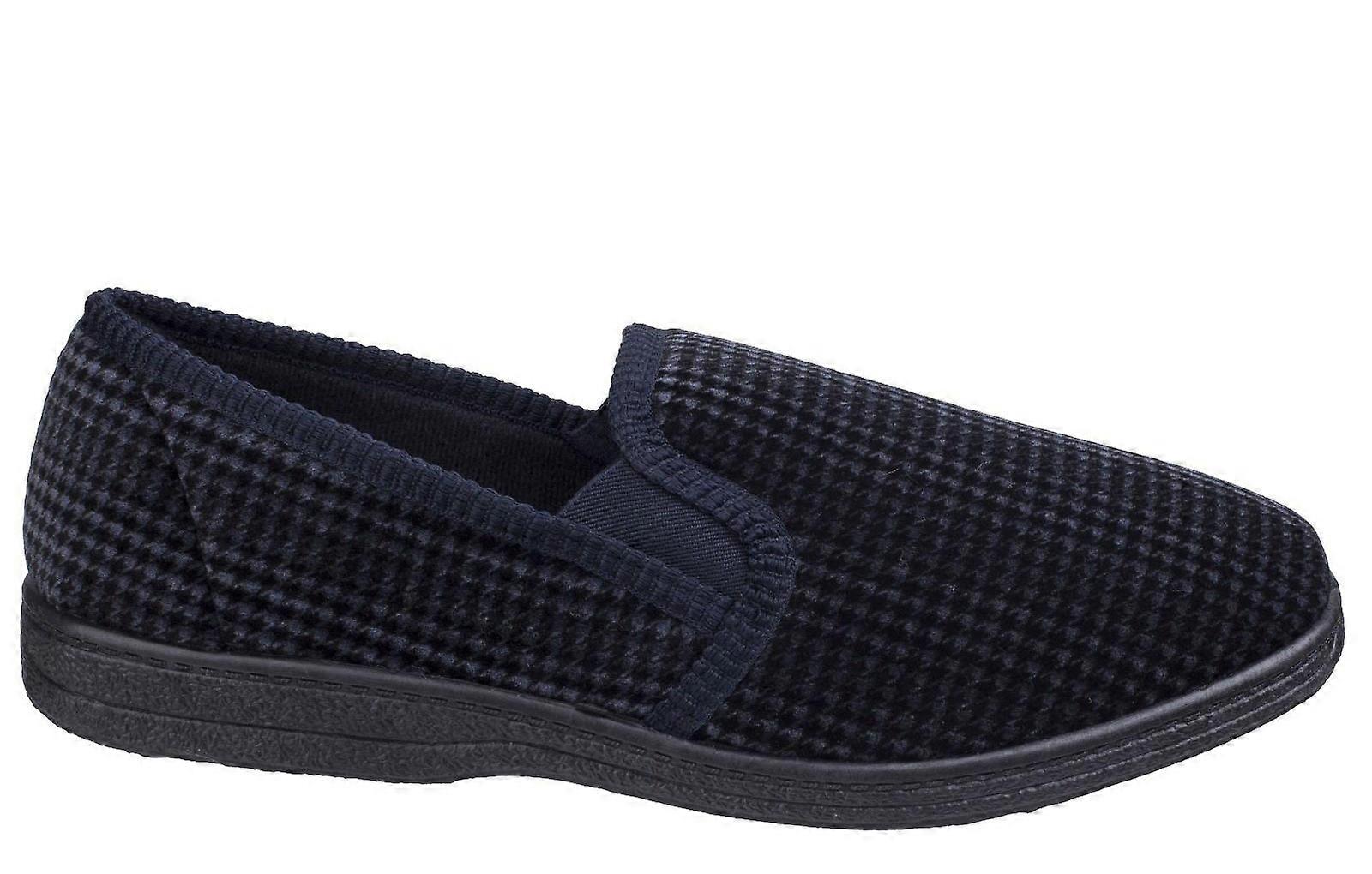 Mirak Highbury Twin Gusset Slipper Navy