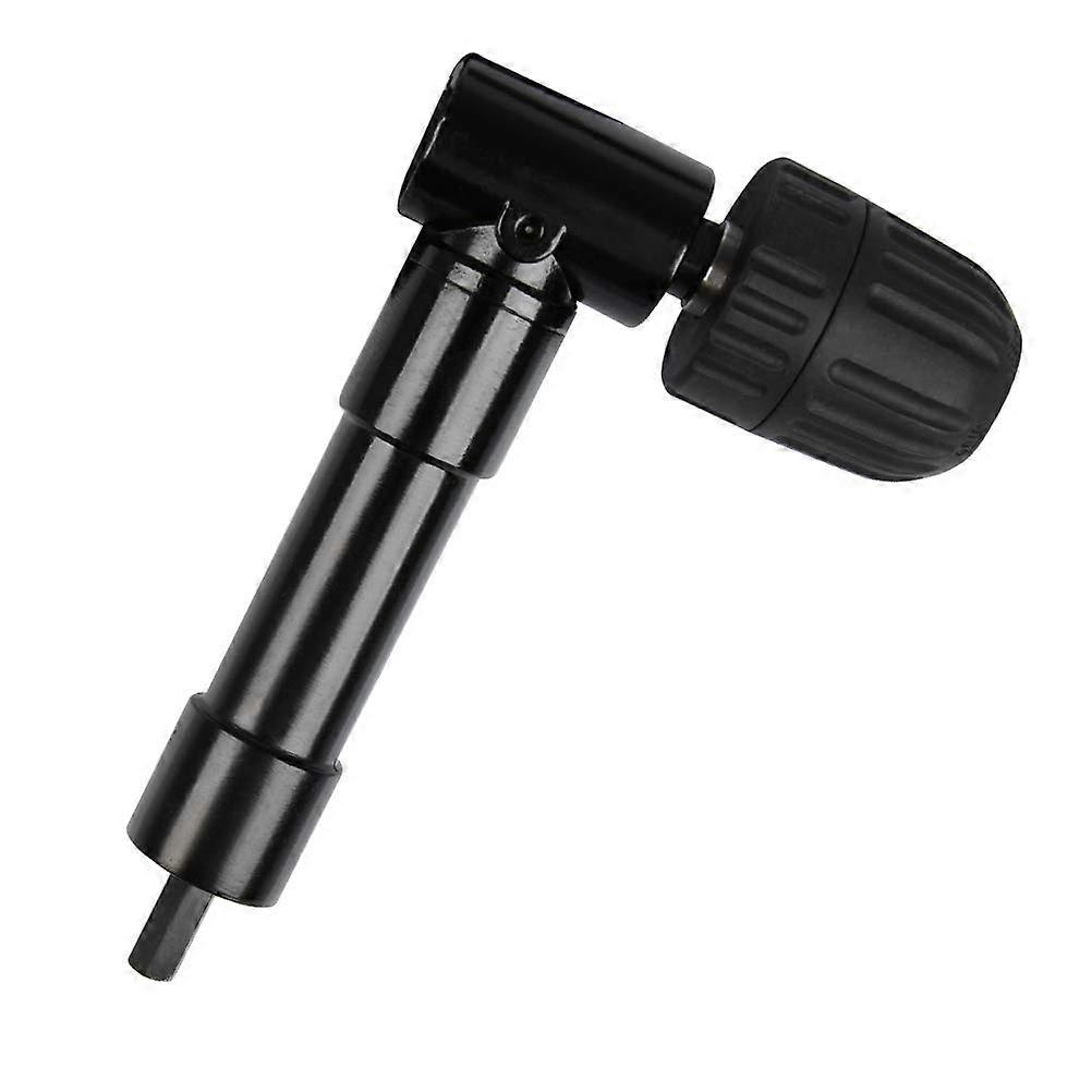 Selbstspannend 90 Winkelbohrfutter, Schnellspannbohrer Ellbogenfutter Bit Schraubendreher Winkelkopf Spannfutter Adapter Rechtwinkliger Bohrer