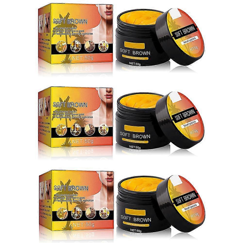 Fast Tanning Cream Waterproof Tanning Accelerator Cream With Natural Carrots Oil Extract Soft Brown