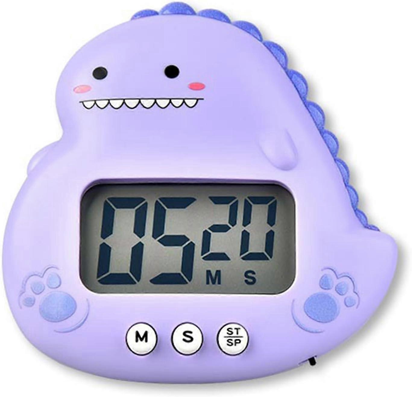 Fashion Classroom Reminder Kitchen Timer Electronic Timer ABS Material Cute Dinosaur Timer Suitable for Precise Timing Kitchen Timer