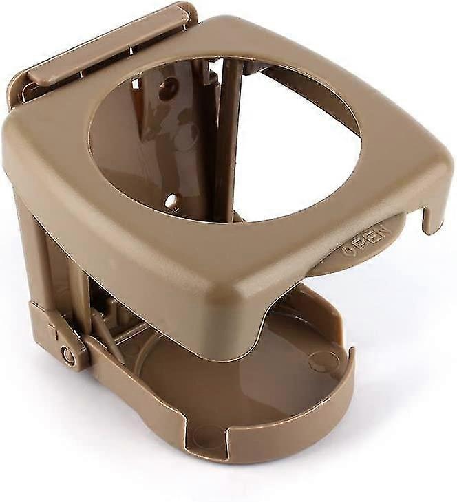 Universal Car Auto Folding Beverage Drink Cup Bottle Holder Stand Mountbeige1pc