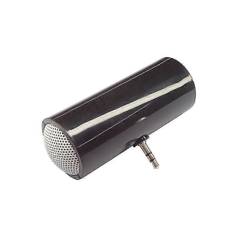 3.5mm Plug-In Audio Jack Mini Portable Stereo Speaker For Phone Tablet (Black)