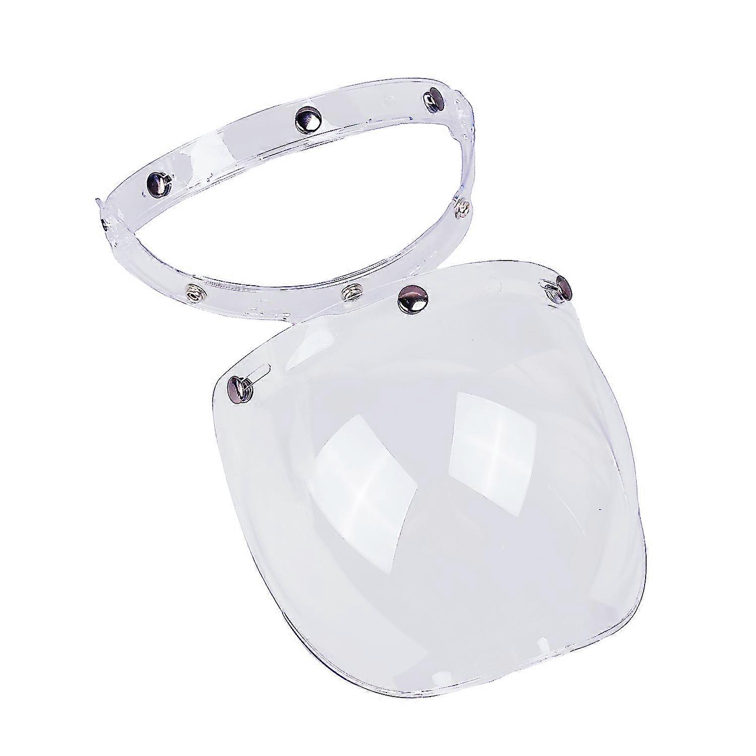 Bubble Mirror Motorcycle Helmet LENS Sun Shield Visor 3-snap Retro Flight Safety Anti-glare UV 400 Helmet Goggles With Flip