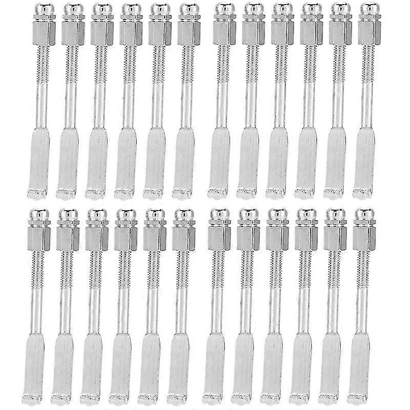 24 Pcs Standard Banjo Hooks,adjustable Banjo Hooks Banjo Hook Holder Banjo Flat Hooks Parts Accesso