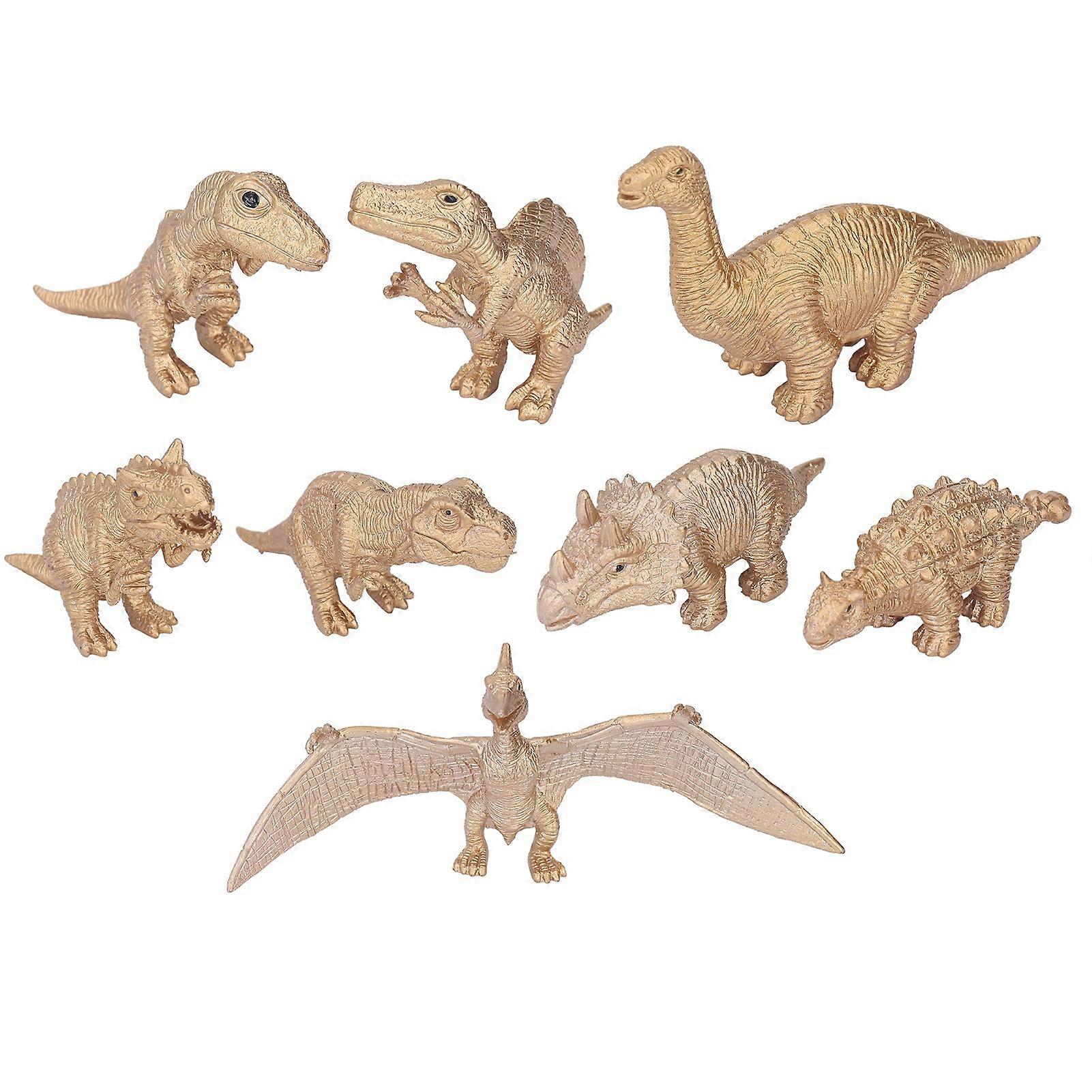 Dinosaur Toy Gold Lifelike Educational Rugged Durable High Strength Dinosaur Ornament For Kids Boys